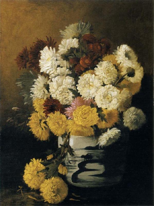 Hirst, Claude Raguet Chrysanthemums in a Canton Vase China oil painting art